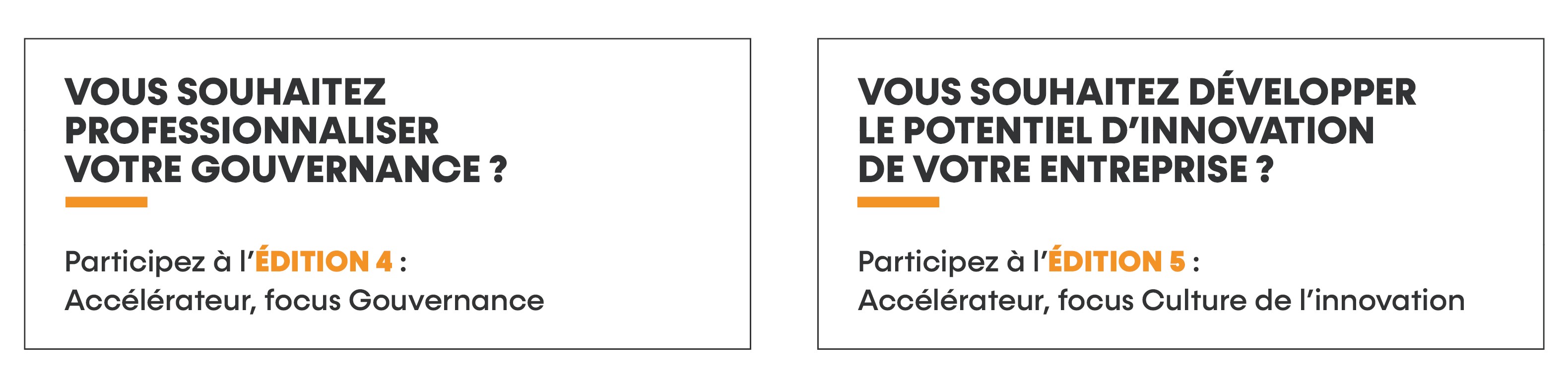Accelerateur croissance edition 4 et edition 5